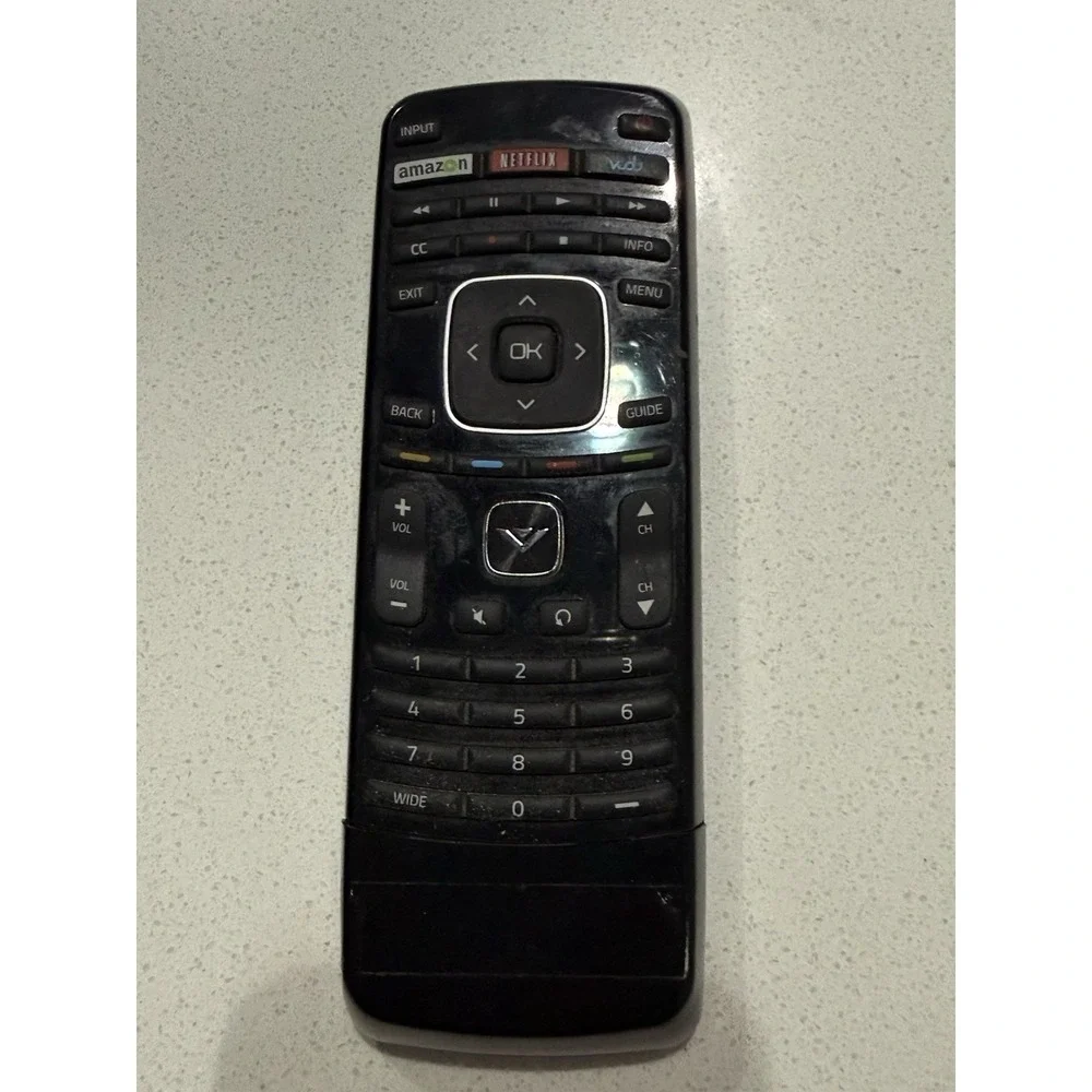 Original VIZIO XRT300‎ Remote Control With Qwerty Keyboard Amazon Netflix Vudu